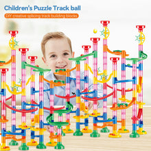 Load image into Gallery viewer, DIY Construction Marble Run Race Track Building Blocks Kids 3D Maze Ball Roll Toys Children Christmas Gift 50/93/109/113/133/232pcs Set
