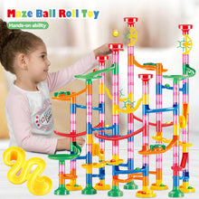 Load image into Gallery viewer, DIY Construction Marble Run Race Track Building Blocks Kids 3D Maze Ball Roll Toys Children Christmas Gift 50/93/109/113/133/232pcs Set
