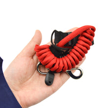 Load image into Gallery viewer, Kayak Accessories Elastic Adjustable Kayak Paddle Leash With Safety Hook Fishing Rod Pole Coiled Lanyard Cord Tie Rope Rowing
