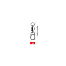 Load image into Gallery viewer, 1Pc Stainless Steel Bearing Swivel Oval Split Rings Hooked Snap Rolling Swivel Lure Connector Fishing Accessories
