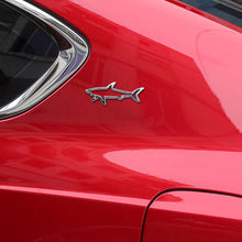 Load image into Gallery viewer, Car Sticker 3D Metal Hollow Fish Shark Automobiles Emblem Badge Decals Motorcycle Computer Fuel Cap Accessories Decals
