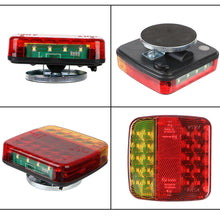 Load image into Gallery viewer, Wireless Magnetic Truck Taillights Rechargeable Reflective Lens Brake Lights LED Rear Tail Turn Signal Lamp for Caravans Campers Lorry RV
