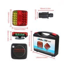 Load image into Gallery viewer, Wireless Magnetic Truck Taillights Rechargeable Reflective Lens Brake Lights LED Rear Tail Turn Signal Lamp for Caravans Campers Lorry RV

