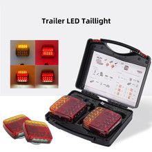 Load image into Gallery viewer, Wireless Magnetic Truck Taillights Rechargeable Reflective Lens Brake Lights LED Rear Tail Turn Signal Lamp for Caravans Campers Lorry RV
