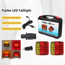Load image into Gallery viewer, Wireless Magnetic Truck Taillights Rechargeable Reflective Lens Brake Lights LED Rear Tail Turn Signal Lamp for Caravans Campers Lorry RV
