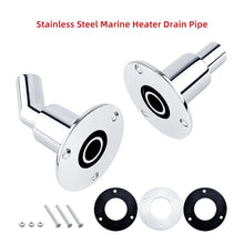 Load image into Gallery viewer, 22mm/24mm 316 Stainless Steel Marine Boat Accessories Thru Hull Exhaust Fitting Tube Pipe Socket Hardware Part Air Diesel Vent Heater For Car Truck
