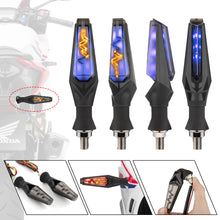 Load image into Gallery viewer, 2Pcs Motorcycle Turn Signal Light Double-side Beat Electrocardiogram Water Flowing Signal Lamp Indicators Amber Blinkers Motorbike Lamp
