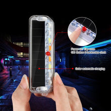 Load image into Gallery viewer, Mortorcycle Solar Power LED Strobe Light Warning Light Anti-rear Night Ride Tail Light for Motorcycle Car Electric Vehicle Bicycle
