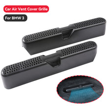 Load image into Gallery viewer, 2Pcs Car Under Seat AC Air Vent Covers Grille Rear Seat Bottom Anit-Blocking Outlet Dust Cover For BMW 3 Series G20 G28 2020-2023
