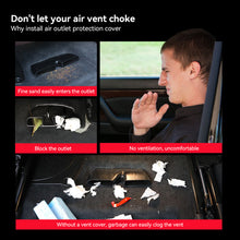 Load image into Gallery viewer, 2Pcs Car Under Seat AC Air Vent Covers Grille Rear Seat Bottom Anit-Blocking Outlet Dust Cover For BMW 3 Series G20 G28 2020-2023
