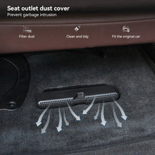 Load image into Gallery viewer, 2Pcs Car Under Seat AC Air Vent Covers Grille Rear Seat Bottom Anit-Blocking Outlet Dust Cover For BMW 3 Series G20 G28 2020-2023
