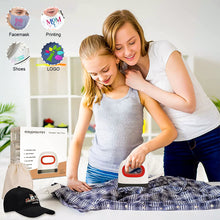Load image into Gallery viewer, Mini Heat Press Machine TShirt Printing Easy Heating Transfer Press LronMachines for Blanket Leather Portable DIY Home Business
