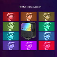 Load image into Gallery viewer, Mini RGB Hot Boot Fill Light Live Photography LED Portable Atmosphere Beauty Mobile Camera Pocket Adjustable
