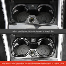 Load image into Gallery viewer, Car Gear Shift Water Cup Holder Panel Cover Sticker Auto Carbon Fiber For BMW 3 Series G20 G28 325li 2020-2024
