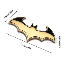 Load image into Gallery viewer, Metal Halloween Batmobile Stickers Thickened Batmobile Logo Scratches Hide Modified Body Funny Stickers
