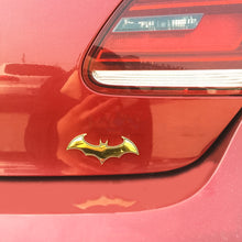 Load image into Gallery viewer, Metal Halloween Batmobile Stickers Thickened Batmobile Logo Scratches Hide Modified Body Funny Stickers
