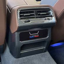 Load image into Gallery viewer, Car Rear Air Conditioning Outlet Vent Cover Trim Sticker Accessories Carbon Fiber Patten ABS Style For BMW 5 Series i5 530Li 2024
