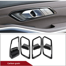 Load image into Gallery viewer, 4Pcs Car Interior Door Handle Bowl Cover Trim Frame Look Stickers for BMW 3 Series G20 G21 G28 318i 320i 325i 330i 340i 2019 2020 2021 Accessories
