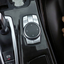 Load image into Gallery viewer, Car Steering Wheel Air Conditioning Button Central Control Multimedia Handbrake Button Ignition Engine Start Covers Ignition Engine Start Warning Light Buttons Decorstion Cover Trim Sticker For BMW 5 Series
