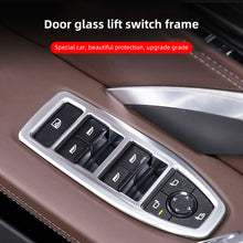 Load image into Gallery viewer, 4Pcs/Set Carbon Fiber Car Window Switch Panel Trims Decorative Interior Parts Frame Mouldings Accessories For BMW X1 2023-2024
