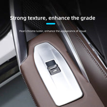 Load image into Gallery viewer, 4Pcs/Set Carbon Fiber Car Window Switch Panel Trims Decorative Interior Parts Frame Mouldings Accessories For BMW X1 2023-2024
