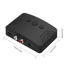 Load image into Gallery viewer, Car Kit Speaker Amplifier Bluetooth 5.3 Audio Receiver with 3.5mm AUX RCA USB U-Disk Stereo Music Wireless Audio Adapter
