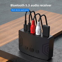 Load image into Gallery viewer, Car Kit Speaker Amplifier Bluetooth 5.3 Audio Receiver with 3.5mm AUX RCA USB U-Disk Stereo Music Wireless Audio Adapter
