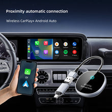 Load image into Gallery viewer, 2 in 1 Car Smart Adapter Android Auto Wireless Carplay Wired To Wireless Carplay Plug And Play Ai Box Adapter For lPhone Car A22
