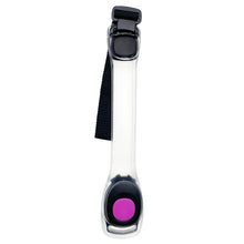 Load image into Gallery viewer, Adjustable LED Light Up Armband Wearable Running Arm Belt Glow Dark for Running Cycling Concert Roller Skates
