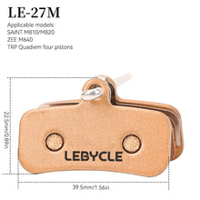 Load image into Gallery viewer, Full Metal Bike Brake Pads For MT200 M8000 M785 G03TI G04TI Guide Code DB1 BB5 CR MT2 MT4 R1 Bicycle Disc Brake

