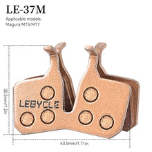 Load image into Gallery viewer, Full Metal Bike Brake Pads For MT200 M8000 M785 G03TI G04TI Guide Code DB1 BB5 CR MT2 MT4 R1 Bicycle Disc Brake
