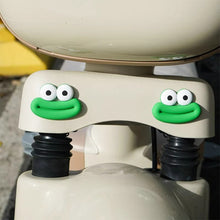 Load image into Gallery viewer, 2Pcs Cute Motorcycle Helmet Rubber Mouth and Big Eyes Decorations For Motocross Full Face Off Road Helmet Sticker
