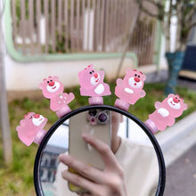 Load image into Gallery viewer, Cartoon Motorcycle Handlebar Luminous Strawberry Bear Helmet Decoration Bike Electric Ornaments Riding Equipment Accessories
