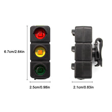 Load image into Gallery viewer, Bicycle Tail Light USB Rechargerable 3 Colors Traffic Light with Seatpost Mountian Bike Road Night Riding Safety Warning Light
