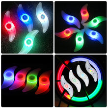 Load image into Gallery viewer, 3 Lighting Mode LED Bicycle Wheel Spoke Light with Battery Waterproof Color Bike Safety Warning Light Cycling Light Bicycle Accessories
