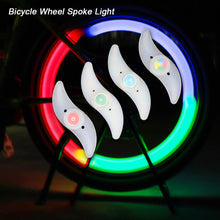 Load image into Gallery viewer, 3 Lighting Mode LED Bicycle Wheel Spoke Light with Battery Waterproof Color Bike Safety Warning Light Cycling Light Bicycle Accessories
