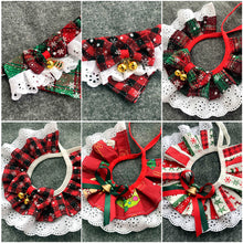 Load image into Gallery viewer, Pet Neckerchief Pet Saliva Towel Triangle Scarf Cat Collar Pet Bibs Scarf Washable Christmas Pet Scarves Gift Xmas Decor Santa Claus Print For Dogs
