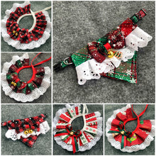 Load image into Gallery viewer, Pet Neckerchief Pet Saliva Towel Triangle Scarf Cat Collar Pet Bibs Scarf Washable Christmas Pet Scarves Gift Xmas Decor Santa Claus Print For Dogs
