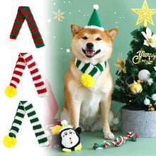 Load image into Gallery viewer, Christmas Pet Cat Dog Hat Puppy Xmas Holiday Costume Caps Bibs Christmas Pet Winter Clothing Party Photo Props
