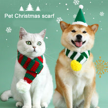 Load image into Gallery viewer, Christmas Pet Cat Dog Hat Puppy Xmas Holiday Costume Caps Bibs Christmas Pet Winter Clothing Party Photo Props
