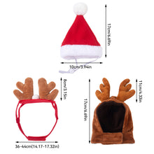 Load image into Gallery viewer, Cute Pet Christmas Cosplay Suit For Dogs Cats Clothes Cute Costumes Santa Hat Scarf Dressing Up Christmas Party Costume Suit
