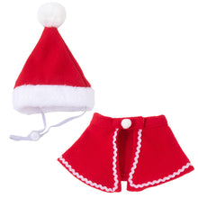 Load image into Gallery viewer, Cute Pet Christmas Cosplay Suit For Dogs Cats Clothes Cute Costumes Santa Hat Scarf Dressing Up Christmas Party Costume Suit
