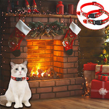 Load image into Gallery viewer, Christmas Adjustable Pet Cat Collar Bell Collar Kitten Necklace Pet Collars for Small Dog Necklace Party Photo Props
