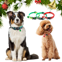 Load image into Gallery viewer, Christmas Adjustable Pet Cat Collar Bell Collar Kitten Necklace Pet Collars for Small Dog Necklace Party Photo Props
