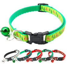 Load image into Gallery viewer, Christmas Adjustable Pet Cat Collar Bell Collar Kitten Necklace Pet Collars for Small Dog Necklace Party Photo Props
