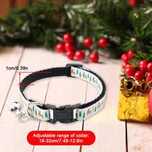 Load image into Gallery viewer, Christmas Adjustable Pet Cat Collar Bell Collar Kitten Necklace Pet Collars for Small Dog Necklace Party Photo Props

