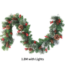 Load image into Gallery viewer, Christmas Garlands With Pinecones Red Berries Artificial Christmas Wreaths For Home Xmas Tree Stairs Door New Year Decoration
