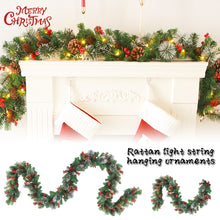 Load image into Gallery viewer, Christmas Garlands With Pinecones Red Berries Artificial Christmas Wreaths For Home Xmas Tree Stairs Door New Year Decoration
