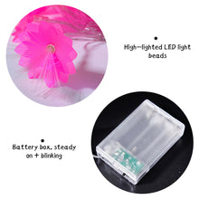 Load image into Gallery viewer, LED Flower Fiber Optic Fairy Lights Garland Battery Operated Twinkle String Light Copper Wire Lighting Wedding Christmas Decoration
