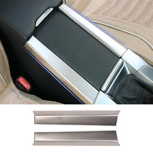 Load image into Gallery viewer, 2Pcs Car Cup Holder Armrest Box Silver Decoration Stainless Steel Silver For Volvo S60 /S60L/ V60/ XC60 Accessories
